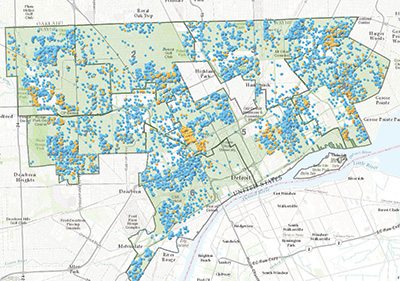 بلدية ديترويت تنشر خريطة تفاعلية لبرنامج هدم المباني المهجورة