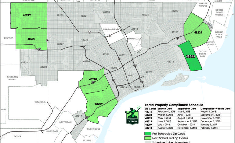 بلدية ديترويت تطلق المرحلة الأولى من عملية تفتيش شاملة لجميع العقارات المؤجّرة في المدينة