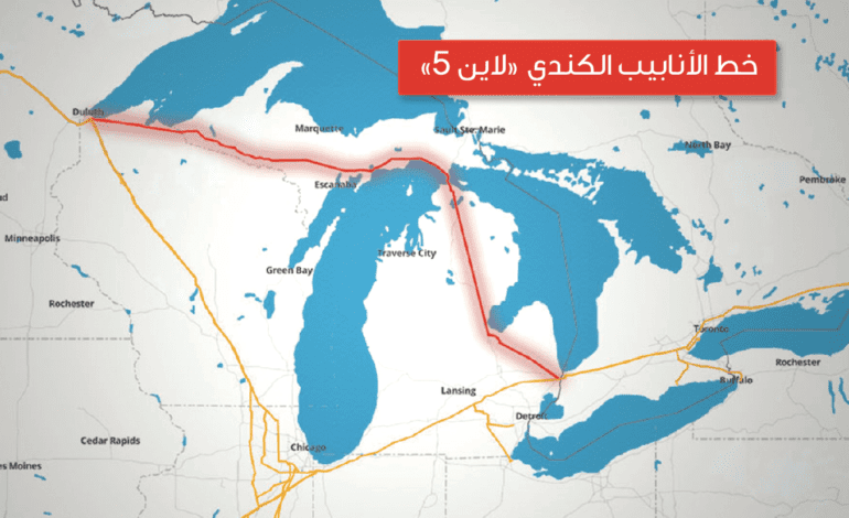 إدارة بايدن تدرس إغلاق خط أنابيب نفطي في ميشيغن