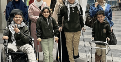 ديترويت تستقبل أربعة أطفال فلسطينيين من ضحايا العدوان الإسرائيلي على غزة