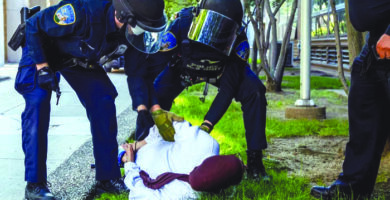 متظاهرون مؤيدون للقضية الفلسطينية يقاضون جامعة «وين ستايت» بدعوى انتهاك حقوقهم الدستورية