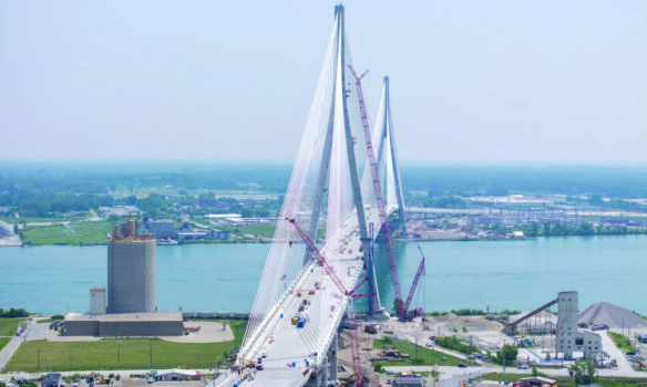 تأجيل افتتاح الجسر الدولي الجديد بين ديترويت وويندزر