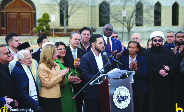 رفضاً لخطاب التحريض الديني .. مؤتمر صحفي موسّع في ديربورن يؤكد على وحدة المدينة