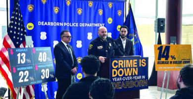 للعام الثاني على التوالي .. ديربورن تسجّل انحفاضاً ملموساً في معدلات الجريمة بكافة أنواعها