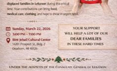 حملة تبرّعات لإغاثة النازحين في لبنان: فعالية تضامنية في ديربورن هذا الأحد .. والقنصلية تنشر لائحة بالاحتياجات الإنسانية