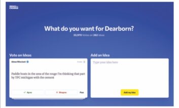 ‮«‬أفكار‭ ‬من‭ ‬أجل‭ ‬التغيير‮»‬‭ .. ‬ديربورن‬ تستطلع‭ ‬آراء‭ ‬سكّانها‭ ‬عبر‭ ‬الإنترنت